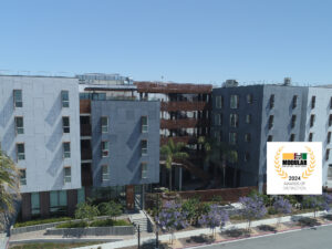 355 Sango Court factory built modular affordable housing in Milpitas, CA. Built by Autovol and Nibbi Brothers General Contractors
